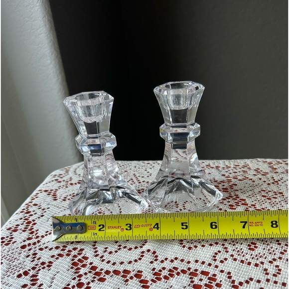 Vintage Crystal taper holders - Picture 4 of 9
